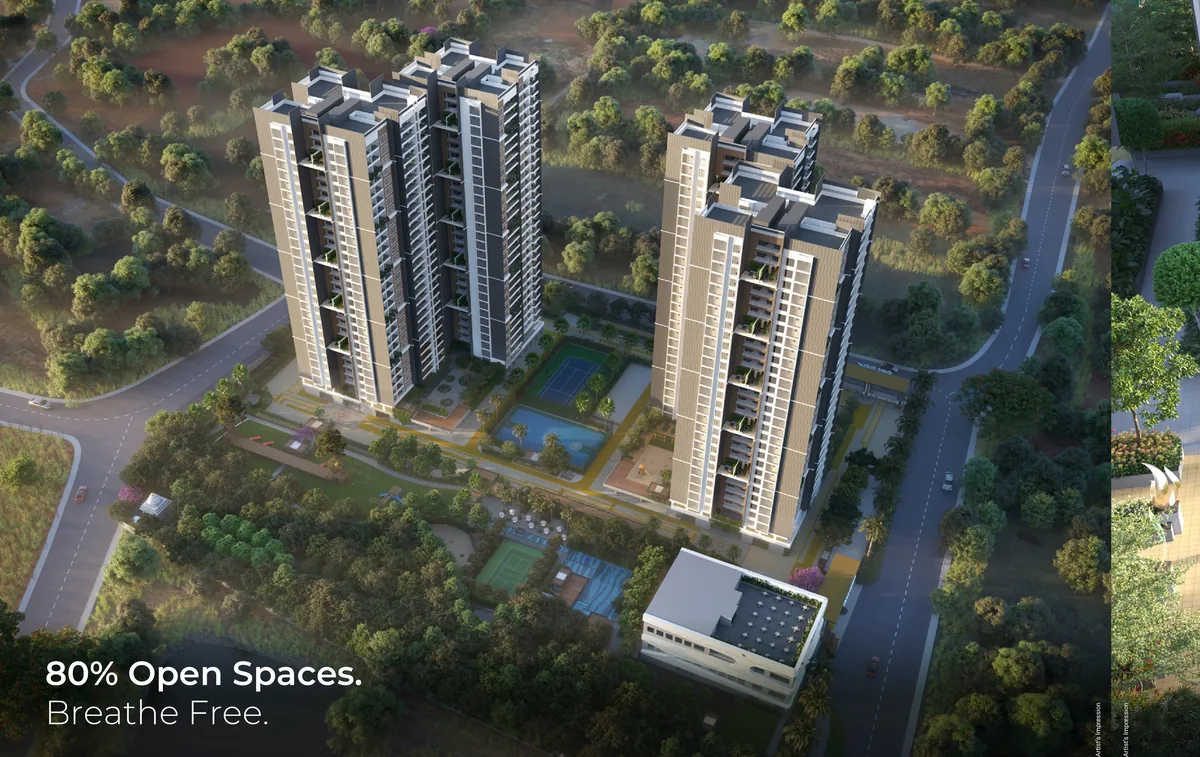 Amberstone Ventara aerial township render